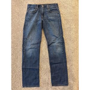 Levi's 569 Jeans Men 32x36 Blue Straight Fit Denim Medium Wash Casual Cotton *
